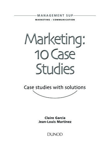 MarketinG - CoMMuniCation Marketing 10 Case Tudies
