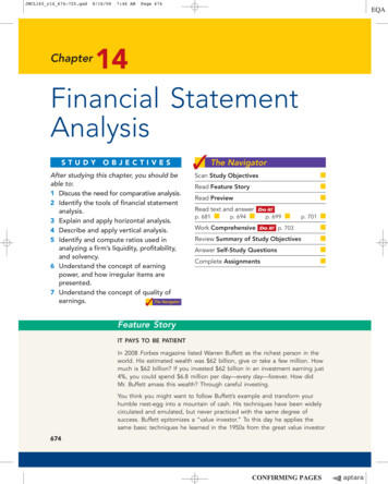 Chapter14 Financial Statement Analysis