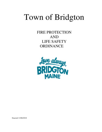FIRE PROTECTION AND LIFE SAFETY ORDINANCE
