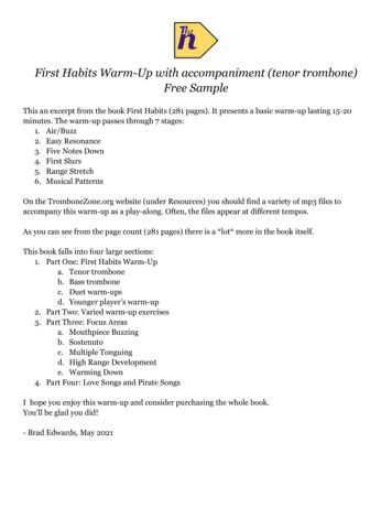 Free Sample First Habits Warm-Up With Accompaniment (tenor .