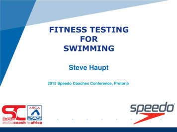 FITNESS TESTING FOR SWIMMING - SWIMCOACH