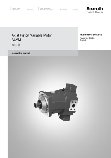Axial Piston Variable Motor RE 91604-01-B/01