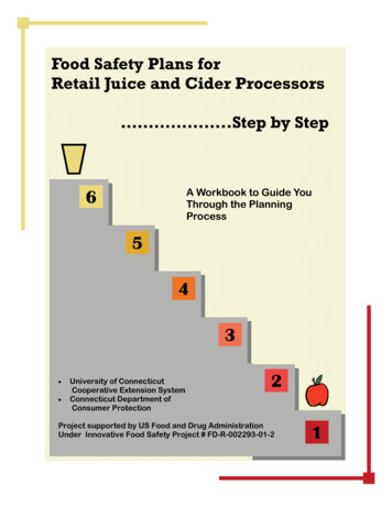 Food Safety Plans For Retail Juice And Cider Processors .