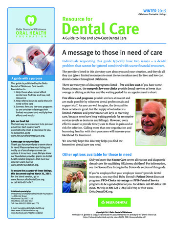 Resource For Dental Care - Oklahomafamilynetwork 