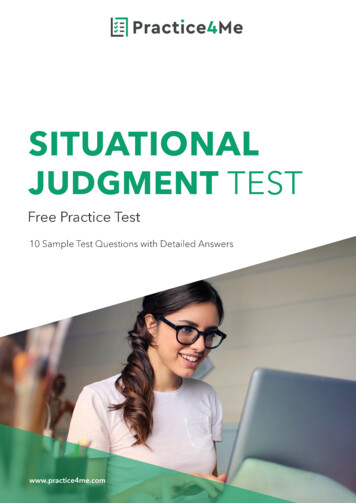 Situational Judgment Test (SJT): Free Questions & Answers