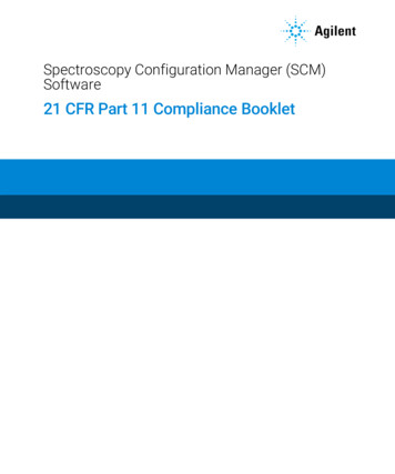 21 CFR Part 11 Compliance Booklet - Agilent