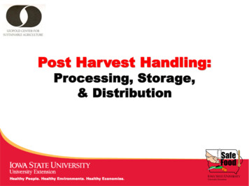 Post Harvest Handling - Iowa State University