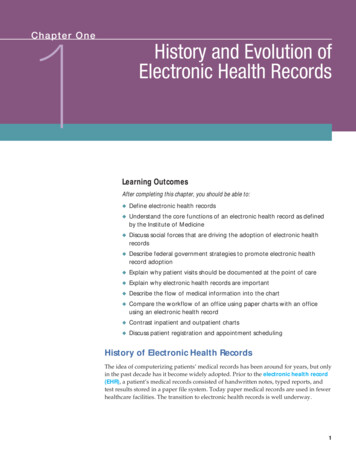 1 Electronic Health Records - Pearson Higher Ed