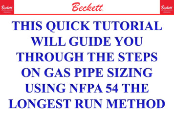 Gas Pipe Sizing Tutorial - Beckett Corp