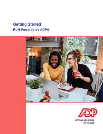 Getting Started With RUN Powered By ADP 