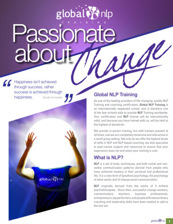 Passionate About - NLP Training And Life Coach Training Course
