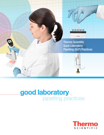 Thermo Scientific Good Laboratory Pipetting (GLP) Practices
