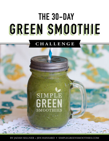 THE 30-DAY GREEN SMOOTHIE - Wwsp 
