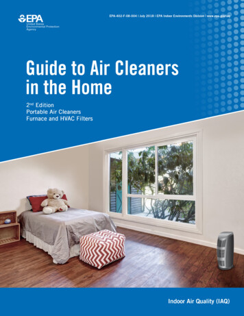 Guide To Air Cleaners In The Home - EPA