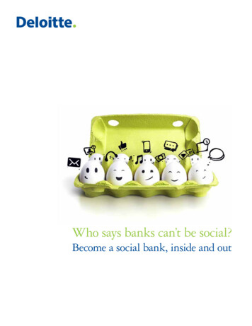 Who Says Banks Can’t Be Social? - Deloitte
