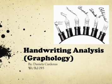 Handwriting Analysis (Graphology)