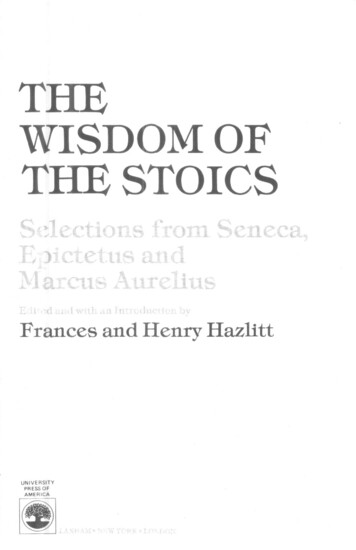The Wisdom Of The Stoics - Mises