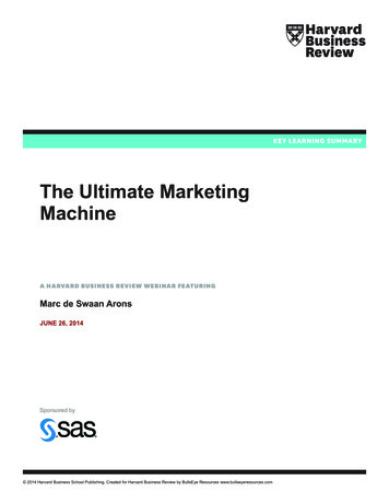 The Ultimate Marketing Machine - SAS