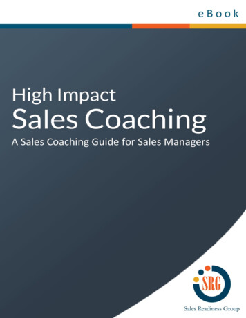 High Impact Sales Coaching Guide - Training Industry