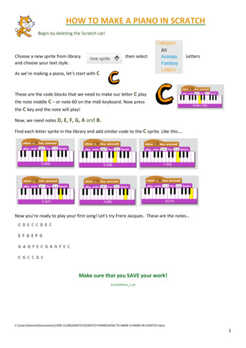 HOW TO MAKE A PIANO IN SCRATCH - Harvard University
