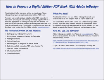 How To Prepare A Digital Edition PDF Book With Adobe InDesign