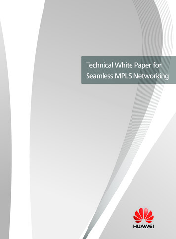 Technical White Paper For Seamless MPLS Networking