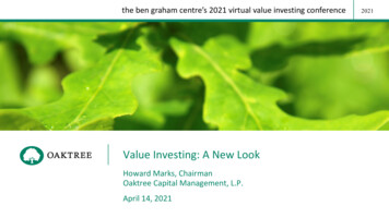 Value Investing: A New Look - Ivey Business School
