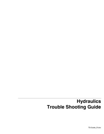 Hydraulics Trouble Shooting Guide