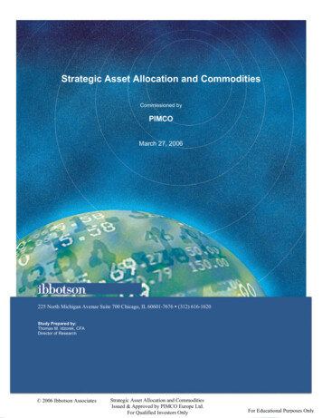 Ibbotson Strategic Asset Allocation And Commodities - Global