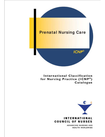 Prenatal Nursing Care - ICN