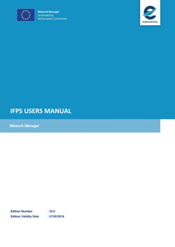 IFPS USERS MANUAL - EUROCONTROL