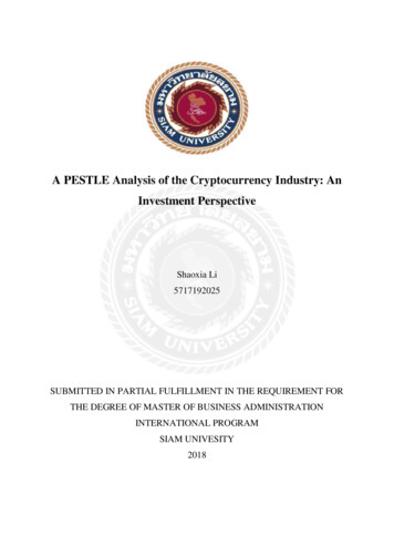 A PESTLE Analysis Of The Cryptocurrency Industry: An .