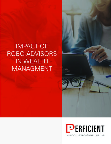 IMPACT OF ROBO-ADVISORS IN WEALTH MANAGMENT