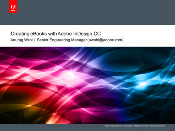Creating EBooks With Adobe InDesign CC - IDPF