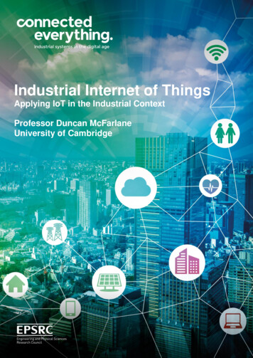 Industrial Internet Of Things - University Of Cambridge