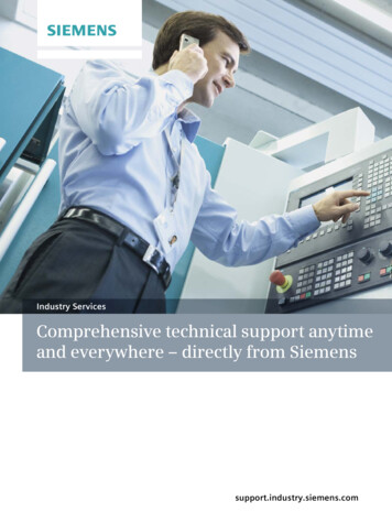 Industry Services Comprehensive Technical Support Anytime .