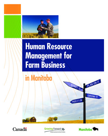 Human Resource Management For Farm Businesses
