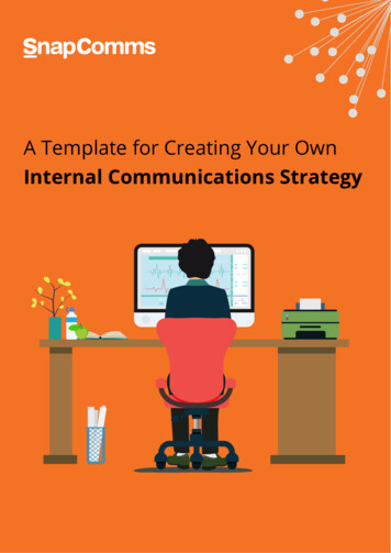A Template For Creating Your Own Internal Communications .