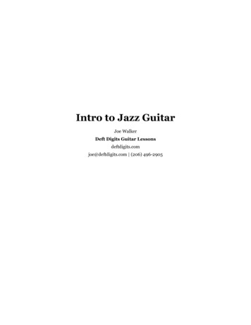 Intro To Jazz Guitar - Deft Digits Guitar Lessons