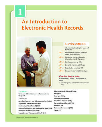An Introduction To Electronic Health Records