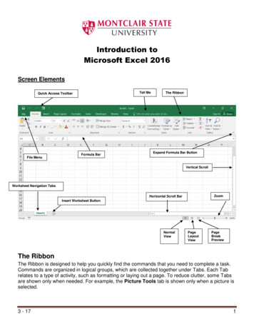 Introduction To Microsoft Excel 2016 - Montclair