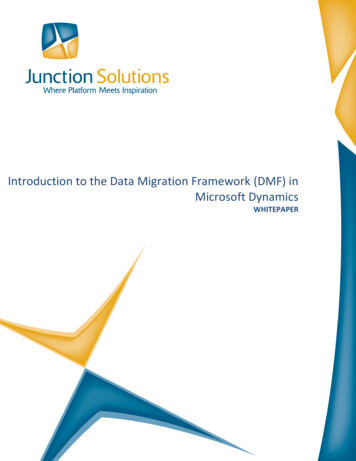 Introduction To The Data Migration Framework (DMF) In .