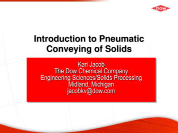 Introduction To Pneumatic Conveying Of Solids