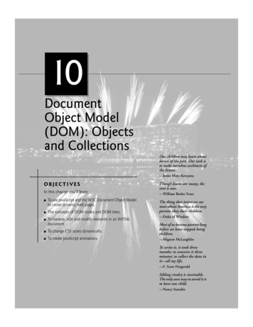 Document Object Model (DOM): Objects And Collections