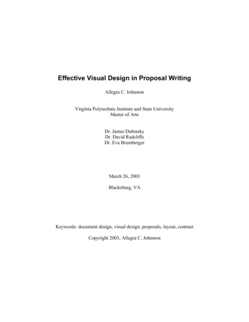 Effective Visual Design For Proposal Writing