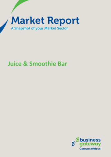 Juice & Smoothie Bar - Business Gateway