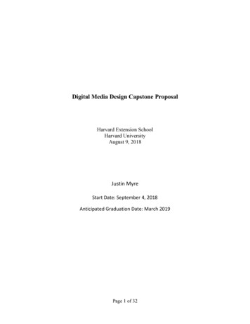 Digital Media Design Capstone Proposal