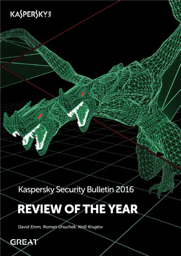 REVIEW OF THE YEAR - Kaspersky