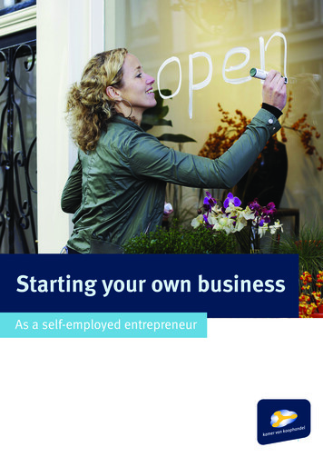 Starting Your Own Business - KVK