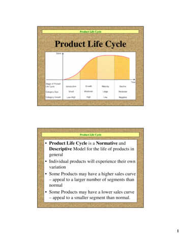 Product Life Cycle - University Of Washington